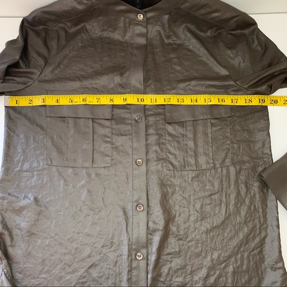 BCBGMaxAzria Dusty Olive Anderson Button Up - Picture 13 of 14